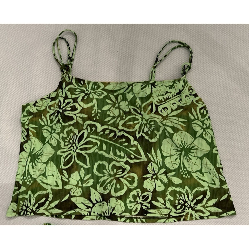CATALINA Women’s Size 22W Black & Green 2 Piece Tankini Swimsuit Vacation Summer - Picture 3 of 14